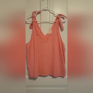 Lightweight Coral V-Neck Women's Tank Top